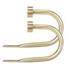 Conjunto de metal Curtain Holdback Mayrhyme Premium de 2 latões