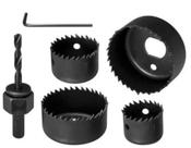 Conjunto de Metal Serras do Tipo Copo e Acessorios 6 Peças Conjunto de Metal Serras do Tipo Copo e Acessorios 6 Peças