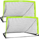 Conjunto de metas de futebol para crianças, redes dobráveis Kunup 5x3 e 6x4