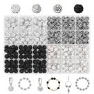 Conjunto de miçangas de argila Beads novani 288 peças de strass de 10 mm Conjunto de miçangas de argila Beads novani 288 peças de strass de 10 mm