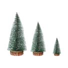Conjunto De Mini Árvores De Natal 3 Peças 10-20cm Decorações De Mesa Acessórios Para Atmosfera