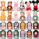 Conjunto de mini bonecas, 12 peças de 11 cm com roupas de animais para crianças