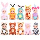 Conjunto de Mini Bonecas Bebê Vueos 10 Peças Realistas com Roupas 11 cm