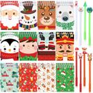 Conjunto de mini cadernos de Natal Tenceur 48 unidades com caneta esferográfica