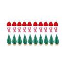 Conjunto De Mini Chapéu E Cachecol De Natal Vermelho E Verde Para Decoração DIY De Garrafas De Conjunto De Mini Chapéu E Cachecol De Natal Vermelho E Verde Para Decoração DIY De Garrafas De