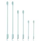 Conjunto de mini espátulas Cooptop Makeup & Kitchen Silicone, 6 peças