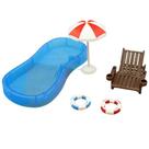 Conjunto de mini piscina Doll House Simulation YAMSLAM