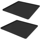Conjunto de mini tapetes de geladeira 2 UUFCTY 60x60x1,5 cm de silicone antiderrapante