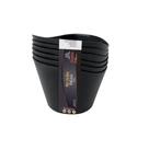 Conjunto de Mini Vasilhas Potes Para Alimentos 350ml Preta