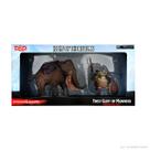 Conjunto de miniaturas de ícones de D&D de The Realms Snowbound Frost Giant e Mammoth Premium