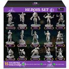Conjunto de miniaturas Wildspire Hero DND 28mm-32mm sem pintura (15 unidades)