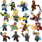 Conjunto de minibonecos Super Heroes Avengers Infinity War x16