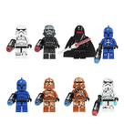 Conjunto de minifiguras de Star Wars 8 personagens com 4,5 cm de altura