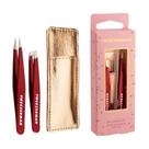Conjunto de minipinças Tweezerman Vintage Rose com estojo