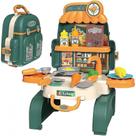 Conjunto de mochila de cozinha 3 em 1 para crianças com 21 peças de acessórios