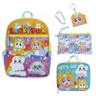 Conjunto de mochila e lancheira LankyBox de 5 peças oficialmente licenciado Conjunto de mochila e lancheira LankyBox de 5 peças oficialmente licenciado
