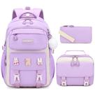 Conjunto de Mochila Escolar DIGOBAY para Meninas - com Lancheira e Estojo