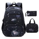 Conjunto de mochila MITOWERMI Galaxy Boys resistente à água 3 em 1