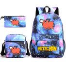 Conjunto de mochilas, 3 peças de motosserras de desenho animado Mans Pochitas Kids School Conjunto de mochilas, 3 peças de motosserras de desenho animado Mans Pochitas Kids School
