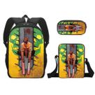 Conjunto de mochilas, 3 peças, motosserras, Mans Denji, Anime School, Oxford