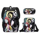 Conjunto de mochilas, 3 peças Nightmares Before Christmas Jack Skellington Conjunto de mochilas, 3 peças Nightmares Before Christmas Jack Skellington
