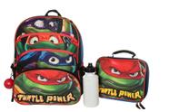 Conjunto de mochilas AI ACCESSORY INNOVATIONS Teenage Mutant Ninja Turtles 4 peças Conjunto de mochilas AI ACCESSORY INNOVATIONS Teenage Mutant Ninja Turtles 4 peças