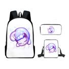 Conjunto de mochilas Aphmaus School Students com bolsa de ombro e estojo para canetas
