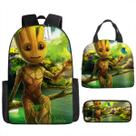 Conjunto de mochilas Baby Groot Guardians Anime, 3 unidades para crianças