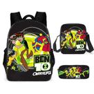 Conjunto de mochilas Bens 10 Bens Tennysons Anime School 3 unidades/lote