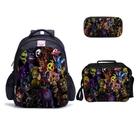 Conjunto de mochilas: bolsa escolar Five Nights para crianças de 16 polegadas Conjunto de mochilas: bolsa escolar Five Nights para crianças de 16 polegadas