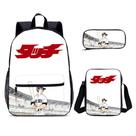 Conjunto de mochilas: bolsa escolar Touch Anime para crianças, 3 unidades