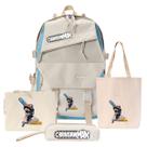 Conjunto de mochilas Chainsaws Mans Denjis Cartoon Kids Canvas