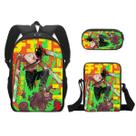 Conjunto de mochilas Chainsaws Mans Denjis Cartoon Kids Nylon