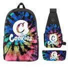 Conjunto de mochilas Cookies School 3 peças para estudantes