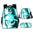 Conjunto de mochilas Danganronpas de poliéster para crianças ou estudantes