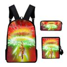 Conjunto de mochilas de 3 peças Ones Punchs Mans Saitamas Cartoon Kids