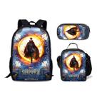 Conjunto de mochilas Docter Strange Anime, 3 peças, mochila escolar infantil