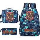 Conjunto de mochilas escolares Attacks Titans, 3 unidades com bolsa de ombro