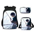 Conjunto de mochilas escolares Attacks Titans Levi, 3 unidades para crianças Conjunto de mochilas escolares Attacks Titans Levi, 3 unidades para crianças