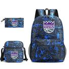 Conjunto de mochilas escolares Basketball Star Cavaliers, mochila de 3 peças Conjunto de mochilas escolares Basketball Star Cavaliers, mochila de 3 peças