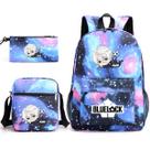 Conjunto de mochilas escolares Blues Locks Nagis Seishiros para crianças