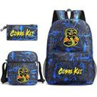 Conjunto de mochilas escolares Cobras Kais, 3 unidades com bolsa de ombro P Conjunto de mochilas escolares Cobras Kais, 3 unidades com bolsa de ombro P