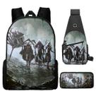 Conjunto de mochilas escolares Dungeonss Dragon, 3 unidades para estudantes