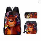 Conjunto de mochilas escolares Fives Nights Cartoon Kids Nylon, 3 unidades
