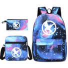 Conjunto de mochilas escolares Hungers Gamess 3 unidades com bolsa de ombro