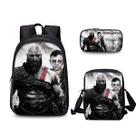 Conjunto de mochilas escolares Kratos de 3 peças para estudantes escolares Conjunto de mochilas escolares Kratos de 3 peças para estudantes escolares