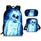 Conjunto de mochilas escolares Marshmell, 3 unidades para crianças do ensino fundamental Conjunto de mochilas escolares Marshmell, 3 unidades para crianças do ensino fundamental