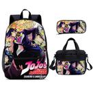 Conjunto de mochilas escolares, mochila Jojo's Bizarre Adventure, 3 unidades