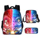 Conjunto de mochilas escolares Mys Heros Academias Backpack Messenger Pencil