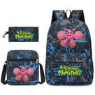 Conjunto de mochilas escolares Singings Monsters, 3 unidades para crianças Conjunto de mochilas escolares Singings Monsters, 3 unidades para crianças
